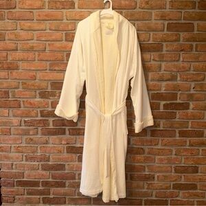 The Ritz-Carlton New York Central Park Hotel Robe Waffle Terry Cloth Cream XL